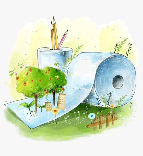 环保画图片大全a4纸,A4纸上描绘的绿色未来