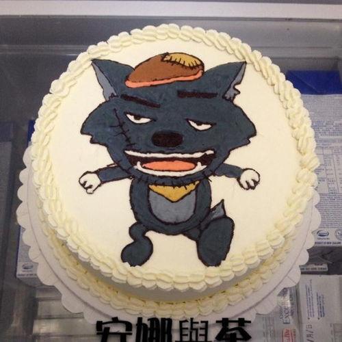 灰太狼蛋糕图片大全,萌趣造型，甜蜜满溢的童话盛宴