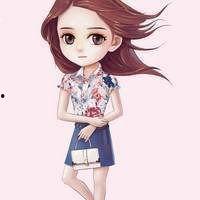 刘诗诗卡通图片大全,穿越次元壁的甜美演绎