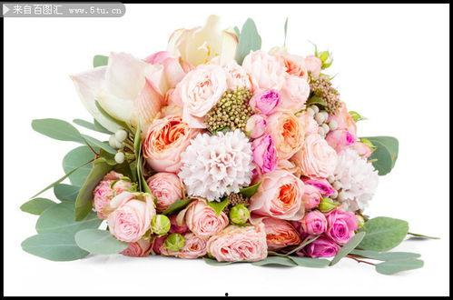 鲜花花束图片大全韩式,花束中的浪漫演绎